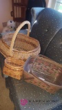 3 decorative baskets