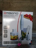 New hand blender with chopping bowl