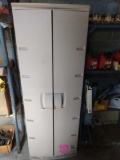 24 in by 66 in plastic garage cabinet