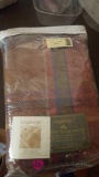 Longaberger plaid throw blanket