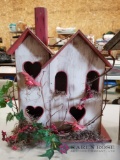 Two Wooden Bird Houses