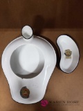 Vintage Porcelain Emesis Pan And Bedpan