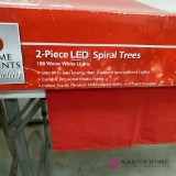 2-Piece LED Spiral Trees
