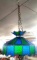 Blue and green stained glass Chandelier