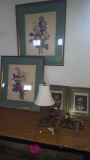 Decorative framed art flower pattern