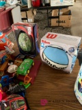 Toys/ basketball/ football