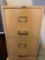 Two drawer metal filing cabinet