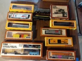 HO train engines and cars