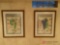 Two 26 in by 32 in framed wine pictures BS
