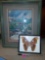 Origional signed painting and moth (office)