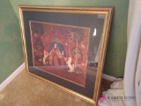 36 in by 40 in framed picture b1