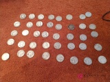 40 1934 to 1964 miscellaneous mint quarters