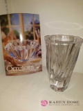 Orrefors crystal vase (office)