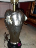Elephant lamp with globe shade (office)