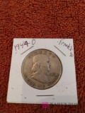 1949 D Franklin half dollar