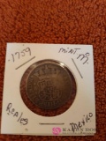 1759 mint m reales mexico coin