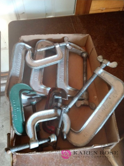 Lot of adjustable c clamps