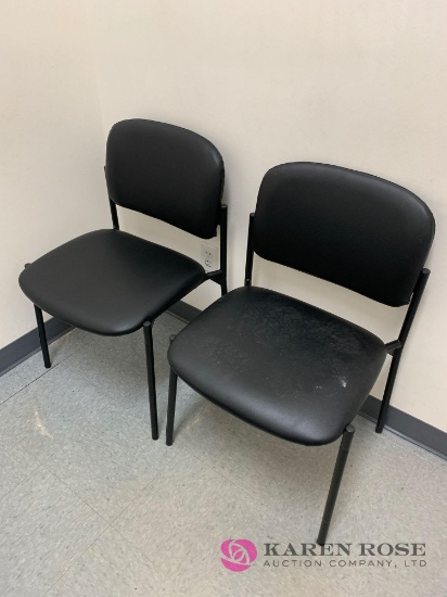 Two waiting room chairs