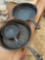 Cast iron frying pans