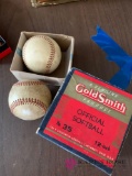 Vintage baseballs