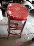 Vintage metal step stool