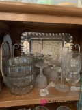 Shelf of clear glass