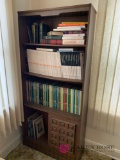 Bookcase with books