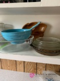 Kitchen glass baking dishes