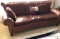 Brown leather couch