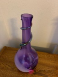 Purple glass vase