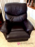 Lazy boy leather recliner chair