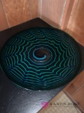 18 inch decorative glass platter