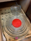 Glass mixing bowls with lids