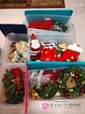 Lot of Christmas decorations