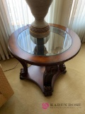 Round side table