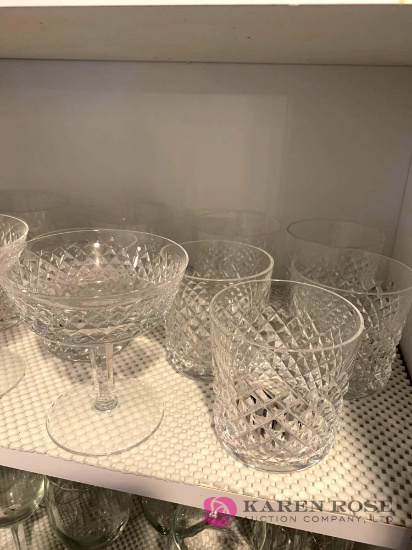 14 Waterford crystal glasses