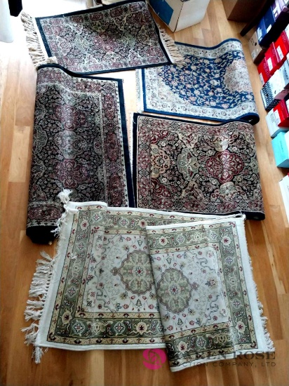 5 assorted runners and rugs