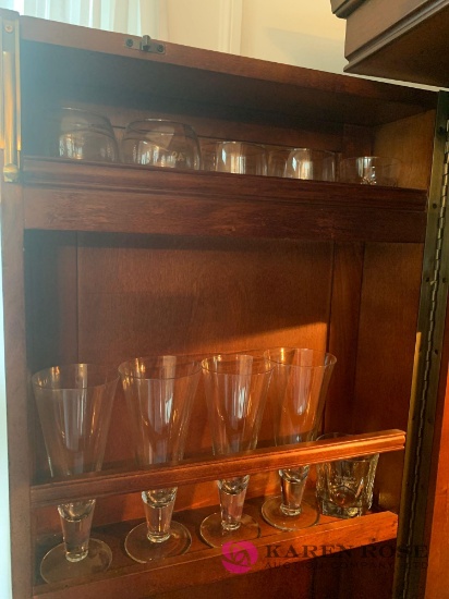 17 Assorted wine glasses