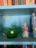 Lot of candy dishes /ceramic figurine