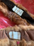Two fur collars