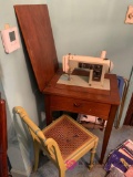 Sears Kenmore sewing machine and sewing table