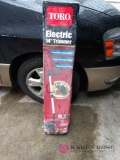 Toro electric trimmer in box