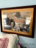 Large framed print