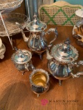 Waverly silver plated tea set