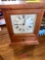 Handcrafted mantle clock 10 inches wide 12 inches tall