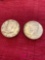 Two 1964 Kennedy halves