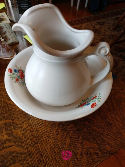McCoy water pitcher and bowl