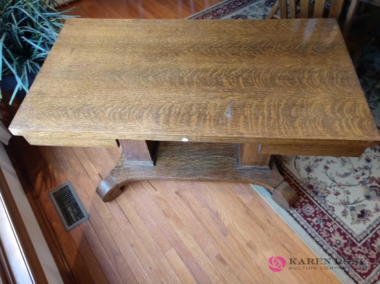 48 inch vintage library table