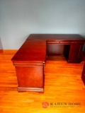 66 inch by 75 in L shaped desk