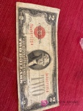 1928 two $ bill red seal